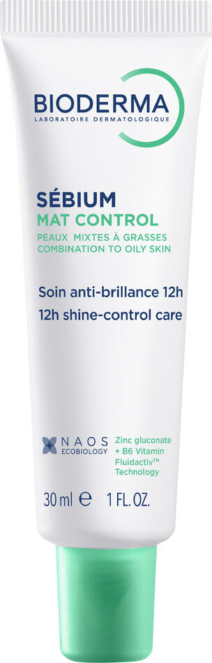 Denní pleťový krém BIODERMA Sébium Mat Control 12h Shine-Control Care, 30 ml