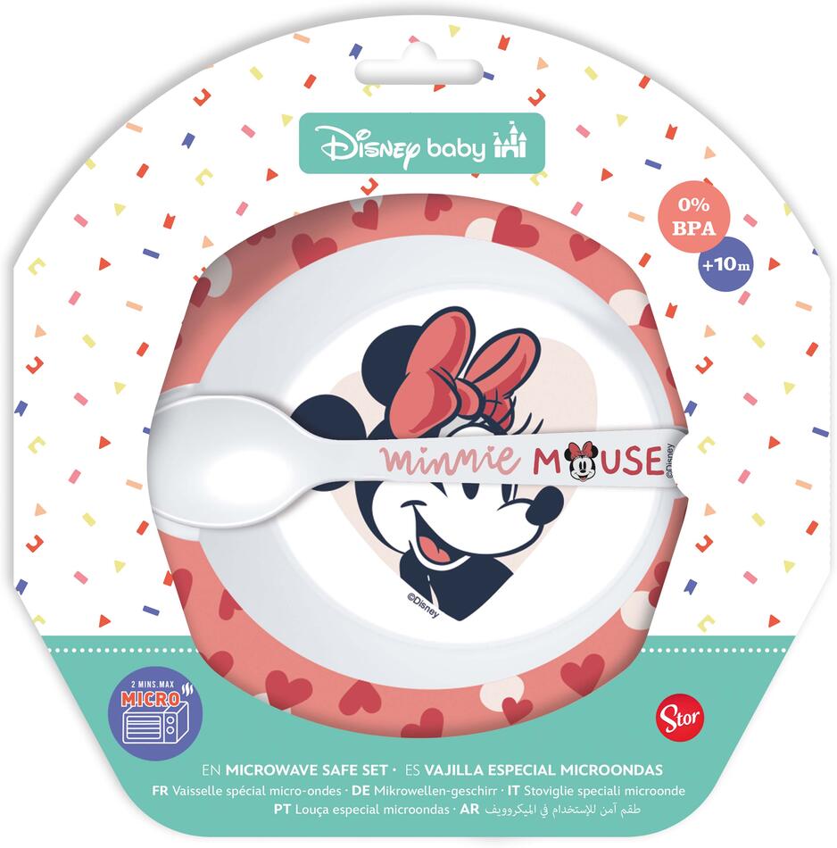 STOR SADA NÁDOBÍ MISKA A LŽÍCE MINNIE