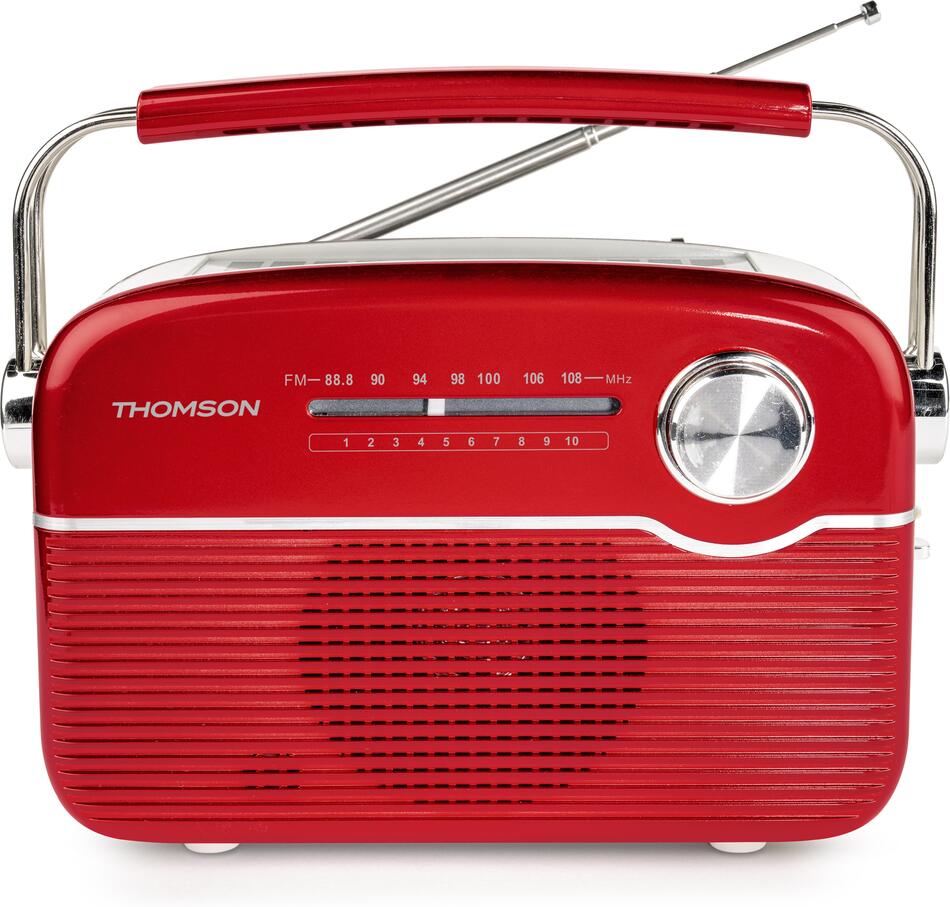 Radiopřijímač BigBen Thomson RTS450BTR, červený