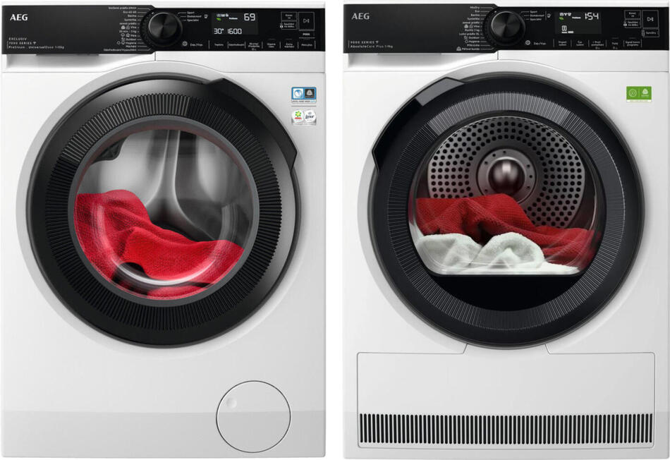 SET Pračka AEG LFR73164OC + Sušička AEG 9000 AbsoluteCare® Plus 3DScan TR9396CC