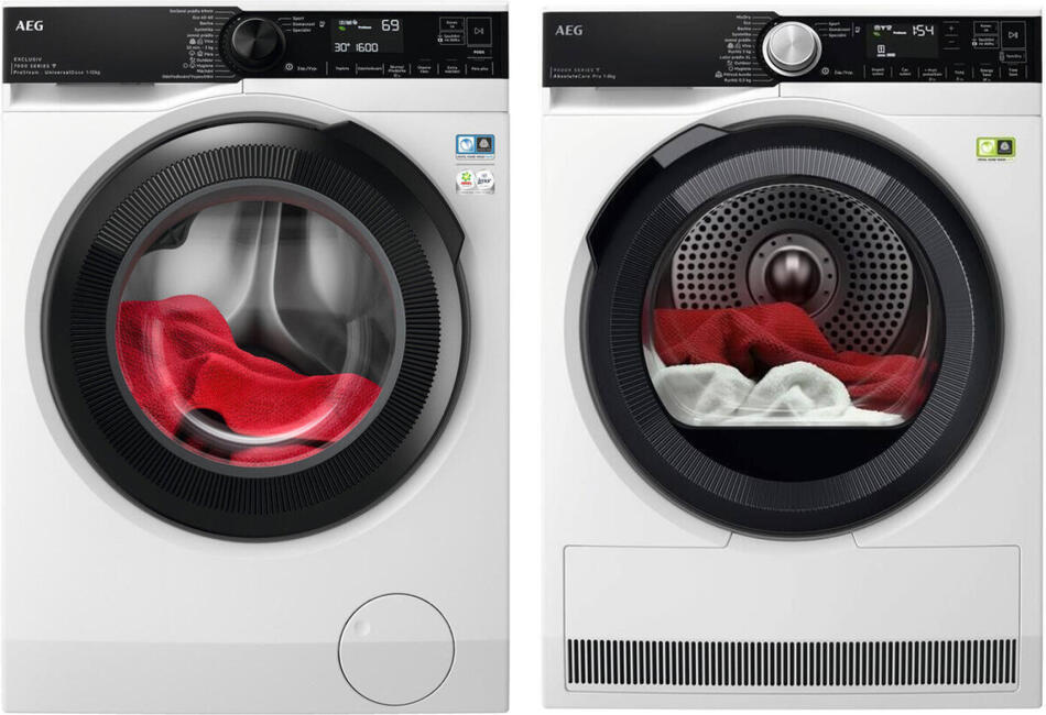 SET Pračka AEG LFR73164OC + Sušička prádla AEG 9000 AbsoluteCare® Plus 3DScan TR9586CC