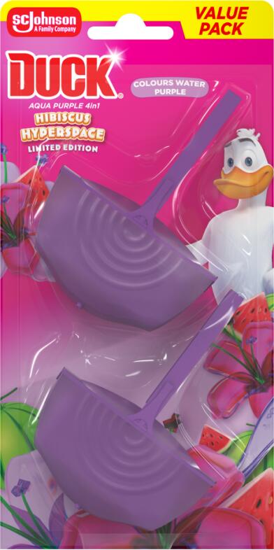 Duck Aqua 4v1 Purple Hyperspace WC závěs duopack 2x36 ml