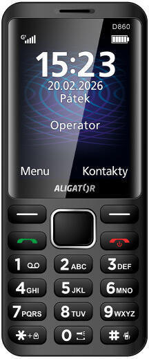 ALIGATOR D860 Dual sim, černý