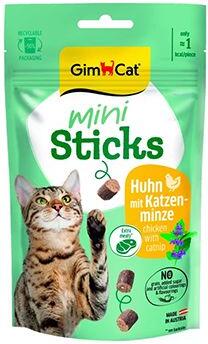 GimCat Mini Sticks kuře se šantou kočičí 50g