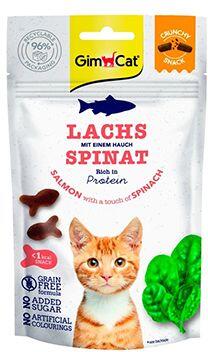 GimCat Crunchy Snacks losos&špenát 50g