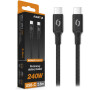 Datový kabel ALIGATOR POWER 5A 240W, USB-C/USB-C 2,5m