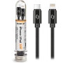 Datový kabel ALIGATOR TUBA 30W, USB-C/Lightning černý