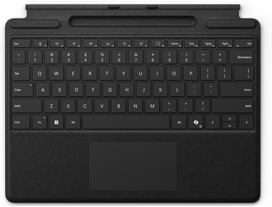 Microsoft Surface Pro Keyboard with Slim Pen Storage (Black), CZ&SK (potisk) (8XA-00189)