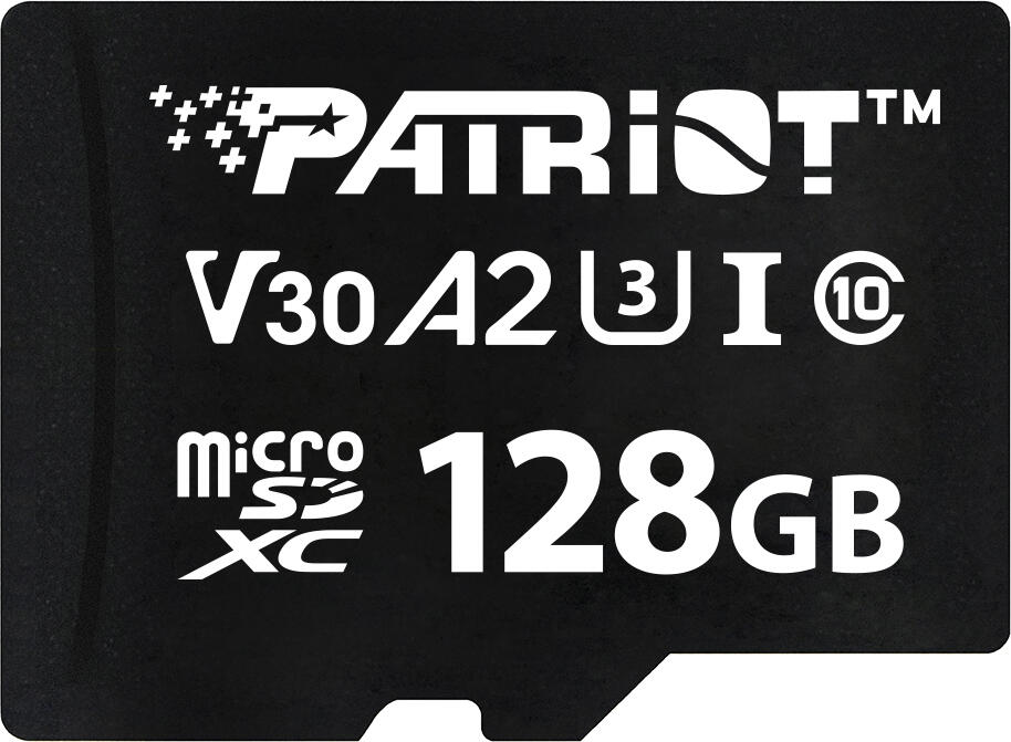 PATRIOT VX V30 U3 A2/Micro SDXC / 128GB / Není / UHS-I U3 / Class 10 (PSF128GVX32MCX)