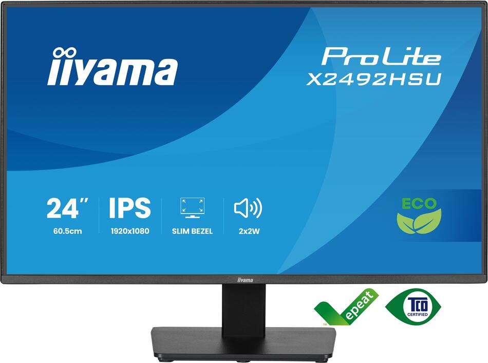 IIYAMA ProLite / X2492HSU-B1 / 24" / IPS / FHD / 120Hz / 3ms / Černá / 3R