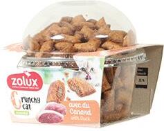 Pochoutka kočka CRUNCHY Kachna 80g Zolux