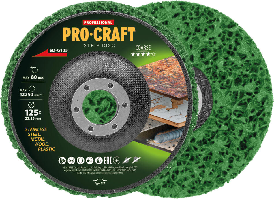 Kotouč brusný Clean & Strip Procraft SD-G125 / SD-G125