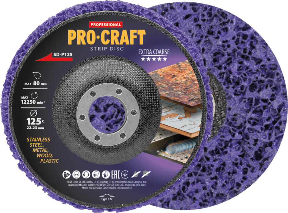 Kotouč brusný Clean & Strip Procraft SD-P125 / SD-P125