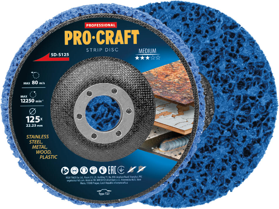 Kotouč brusný Clean & Strip Procraft SD-S125 / SD-S125