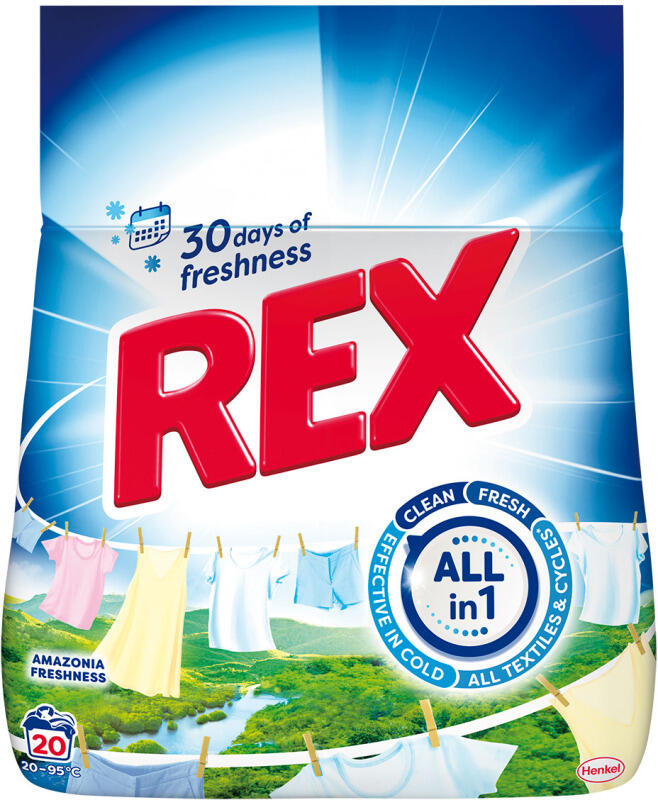 REX prací prášek Amazonia Freshness 20 praní