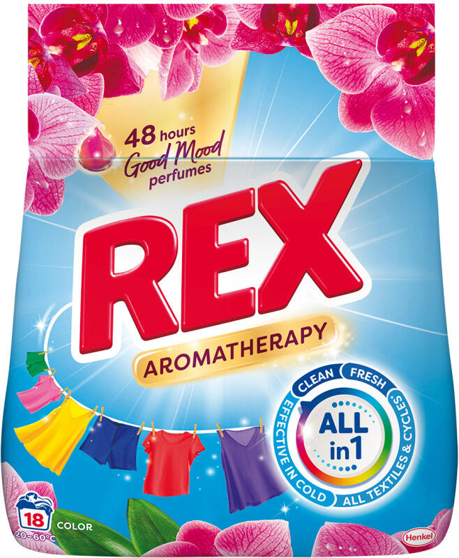 Rex Aromatherapy Orchid prací prášek, 18 praní
