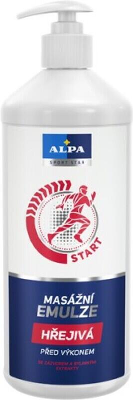 Alpa masážní emulze hřejivá se zázvorem, 1000 ml