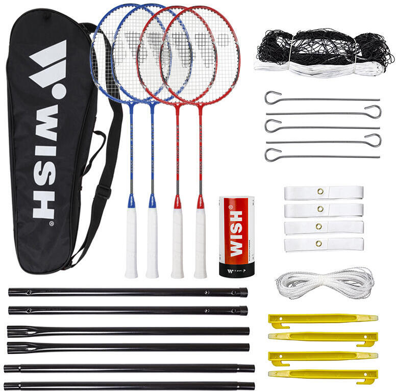 Sada na badminton ALUMTEC 5566 červeno-modrá