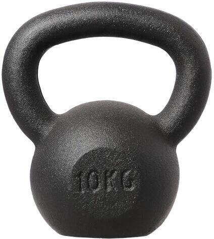 Litinový kettlebell HMS KZG10 10 kg, černý