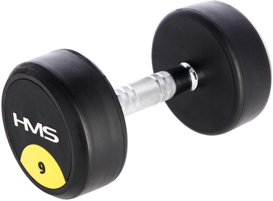 Pogumovaná jednoruční činka HMS HG Pro 9 kg