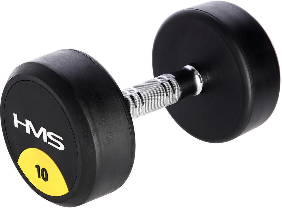 Pogumovaná jednoruční činka HMS HG Pro 10 kg
