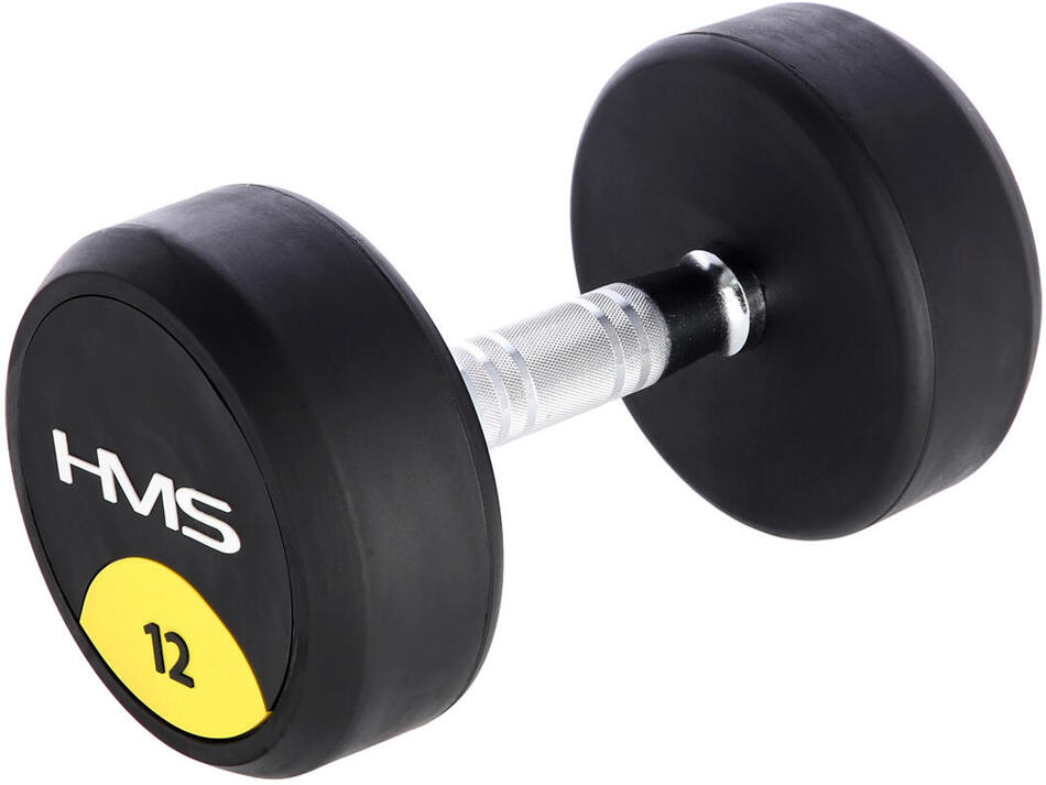 Pogumovaná jednoruční činka HMS HG Pro 12 kg