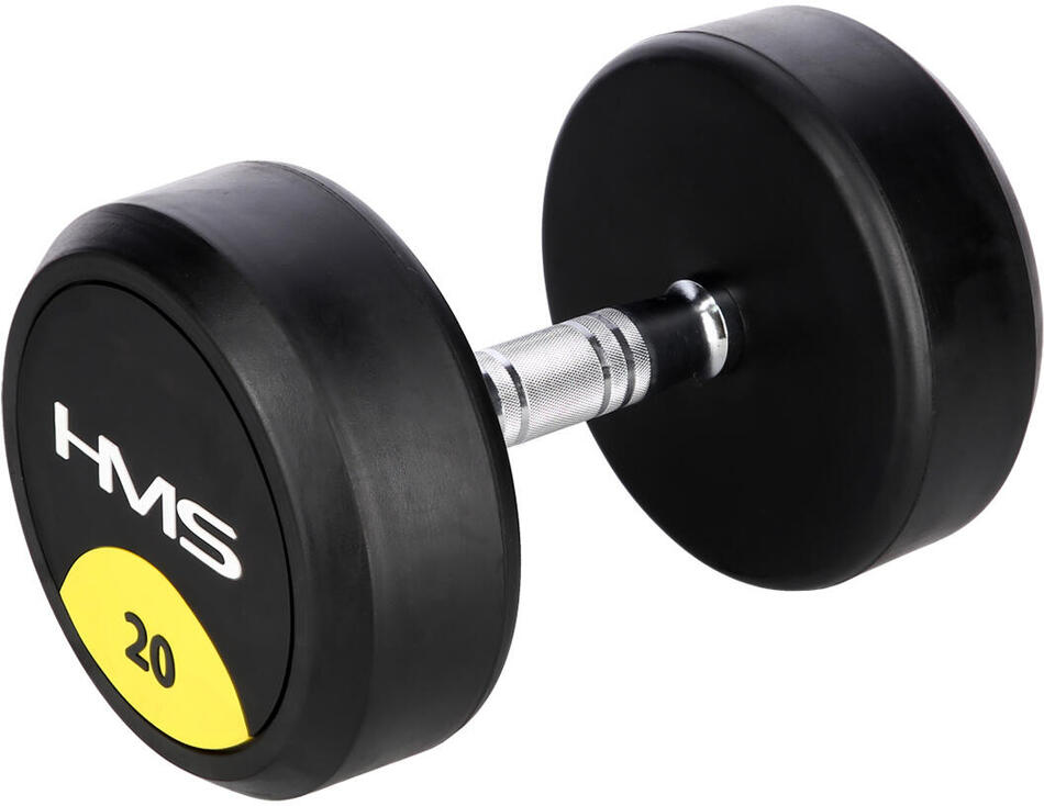 Pogumovaná jednoruční činka HMS HG Pro 20 kg