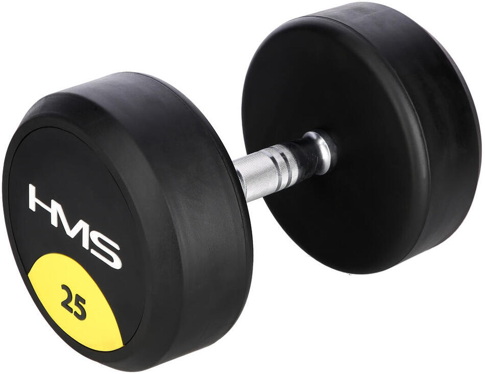 Pogumovaná jednoruční činka HMS HG Pro 25 kg