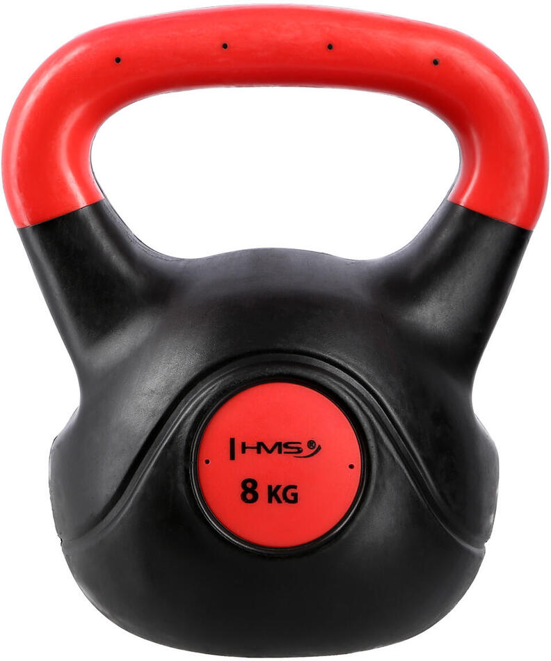 Kompozitový kettlebell HMS KPC08 Vin-Bell 8 kg červený