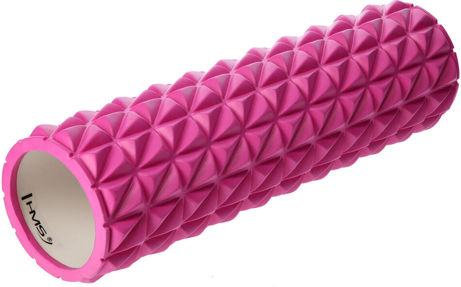 Fitness válec HMS FS205 45 cm, růžový