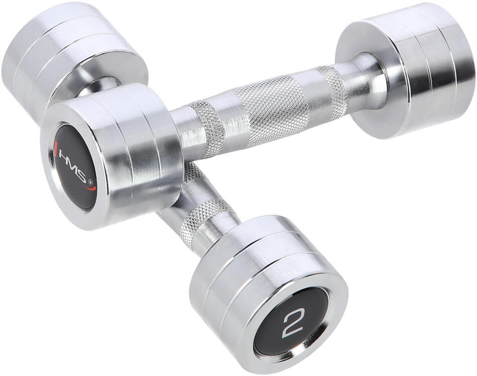 Chromované činky HMS CHD02 2 x 2 kg