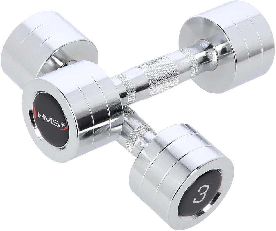 Chromované činky HMS CHD03 2 x 3 kg