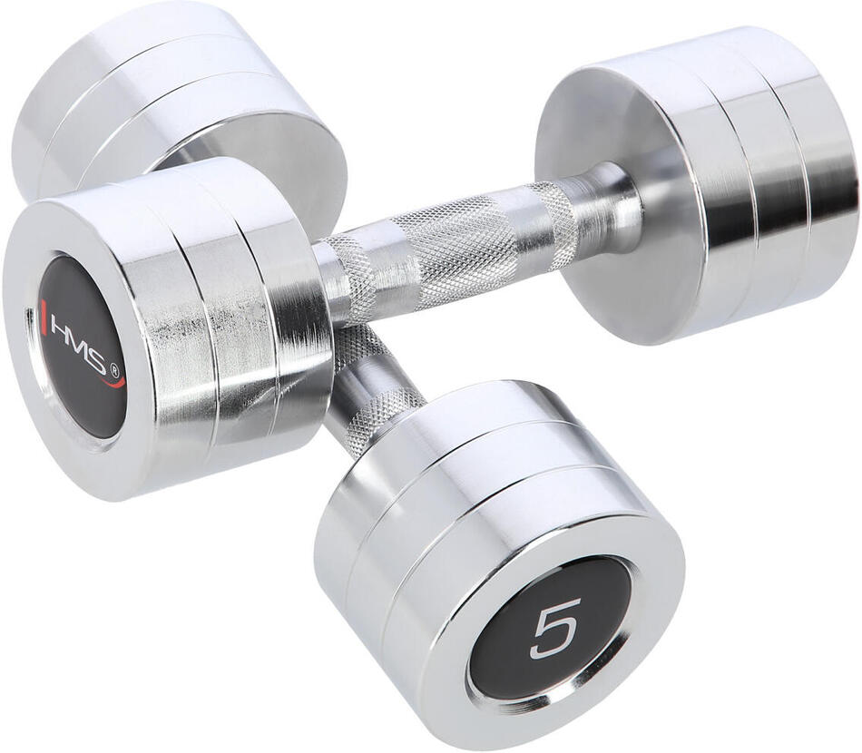 Chromované činky HMS CHD05 2 x 5 kg