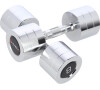 Chromované činky HMS CHD08 2 x 8 kg