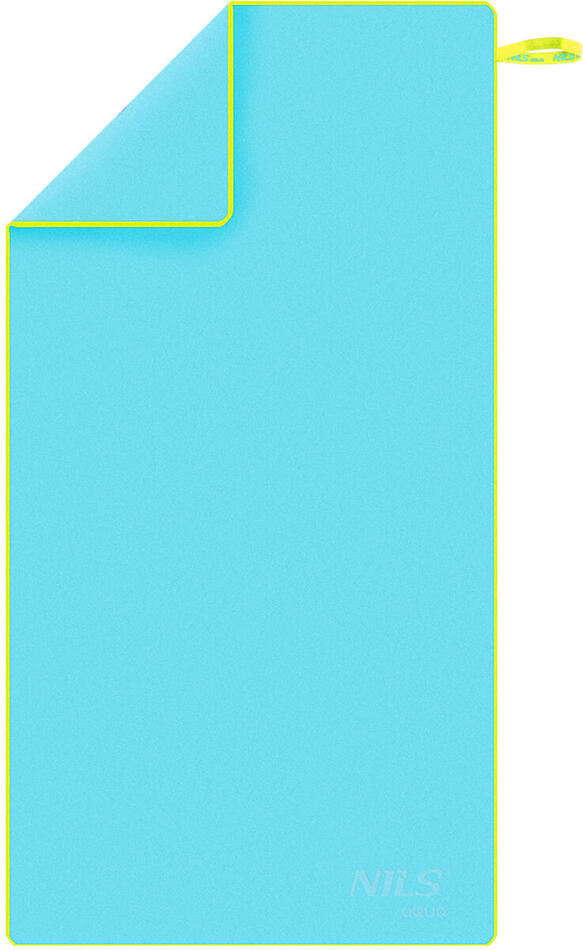 Ručník z mikrovlákna NILS aqua NAR11 světle modrý/zelený