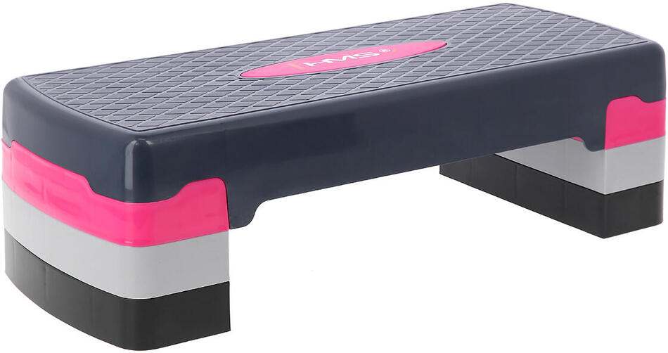 Step na aerobik HMS AS002 růžovo-šedý