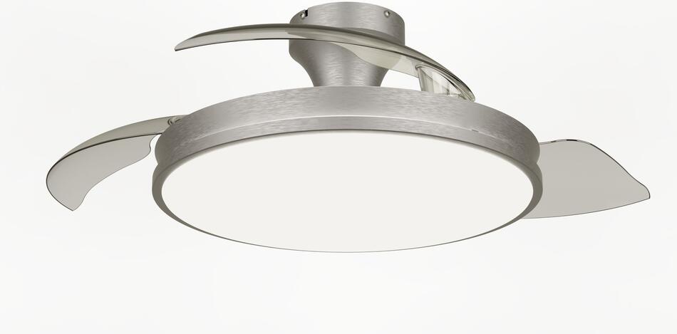 Atlas DC stropní ventilátor a svítidlo 28W+35W niklový Philips