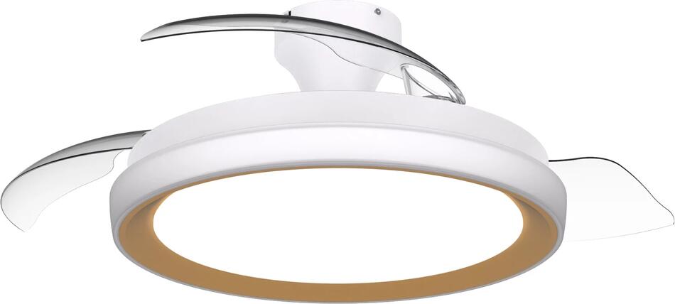 Bliss DC stropní ventilátor a svítidlo 28W+35W zlatý Philips