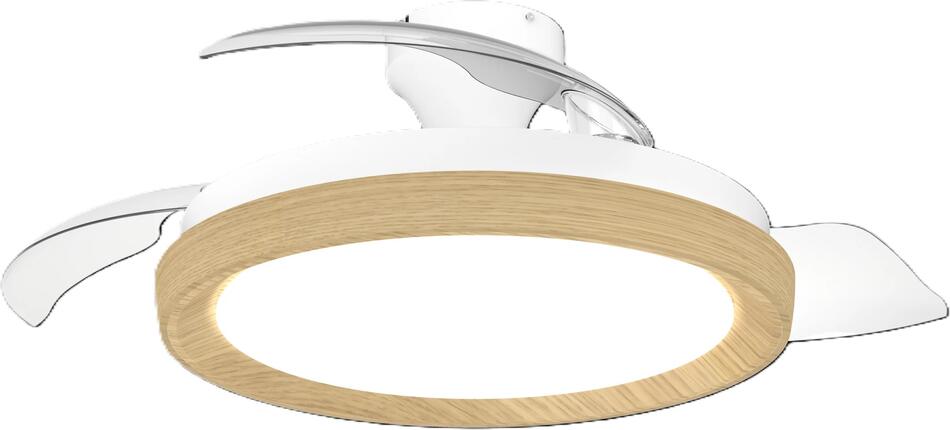 Bliss DC stropní ventilátor a svítidlo 28W+35W dřevo Philips