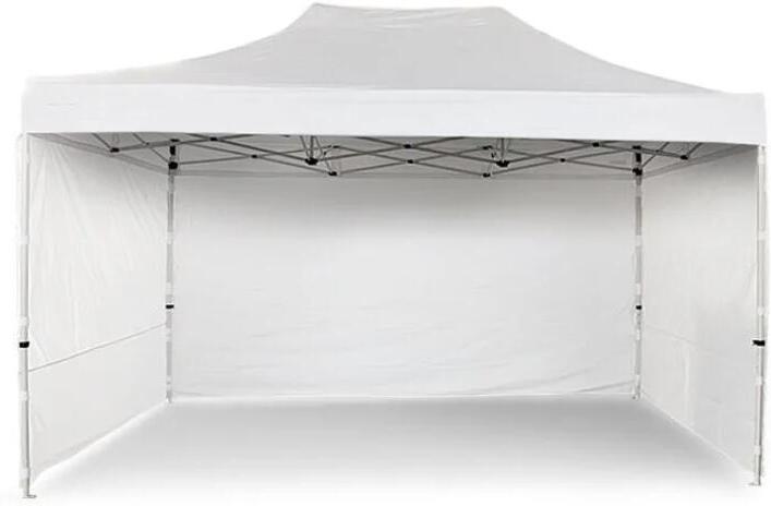 Nůžkový Párty stan 4x6m ALU Premium 4ks plné bočnice - Bílá