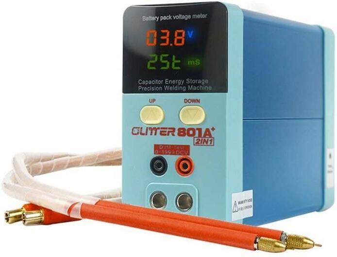 Bodová svářečka baterií GLITTER 801A+ s voltmetrem