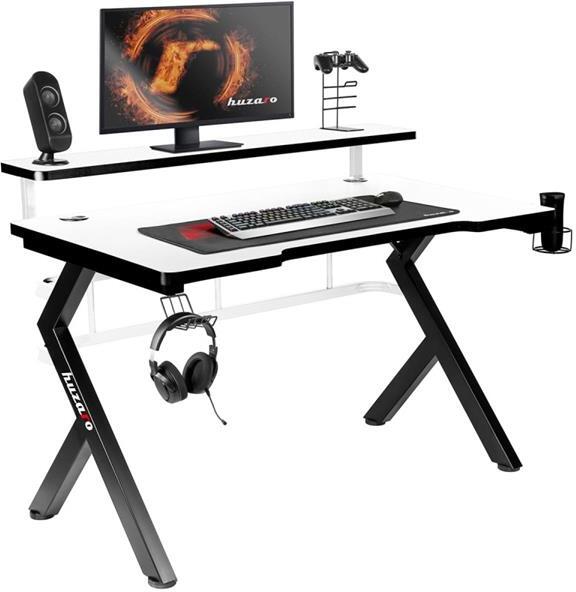 Stůl herní HUZARO Hero 5.0 White 120cm