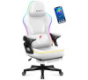 Křeslo herní HUZARO Force 4.6 RGB White Mesh