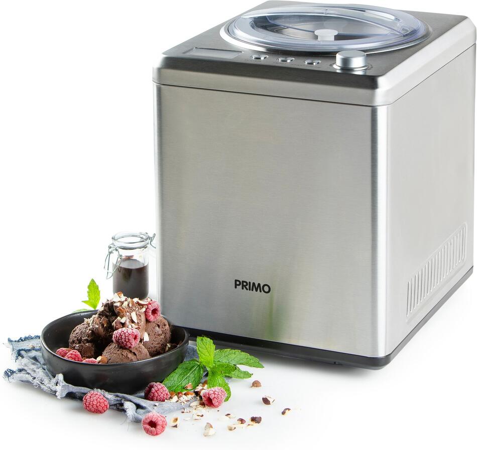 Zmrzlinovač s kompresorem - nerezový - PRIMO PR408IM