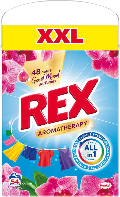 Rex Aromatherapy Orchid prací prášek, 54 praní