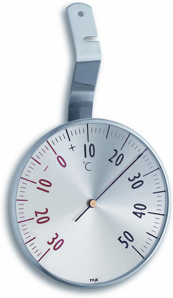 TFA teploměr okenní kulatý 7cm kovový 14.5003