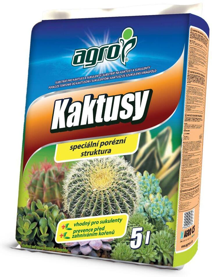 substrát pro kaktusy a sukulenty 5l AGRO