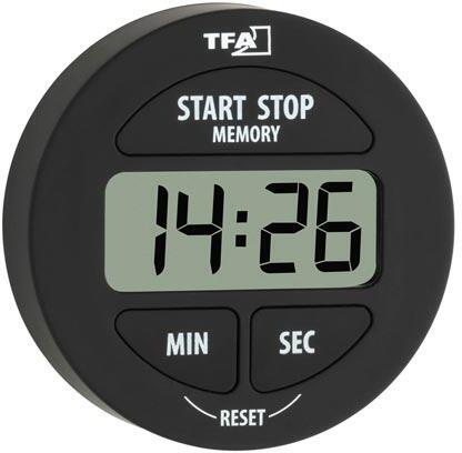 TFA minutka digitální se stopkami pr.5,5cm ČER