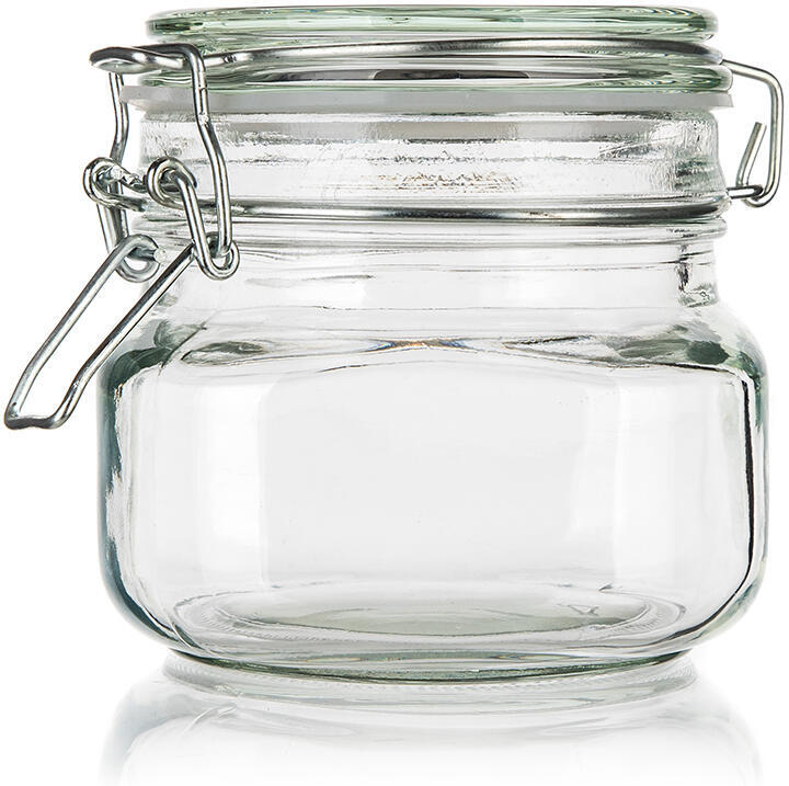 BANQUET dóza hermetická hranatá 500ml skl. s patent.uzávěrem EREA
