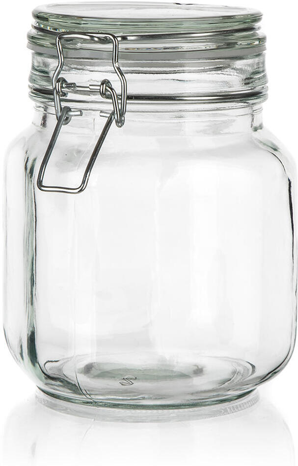 BANQUET dóza hermetická hranatá 1000ml skl. s patent.uzávěrem EREA